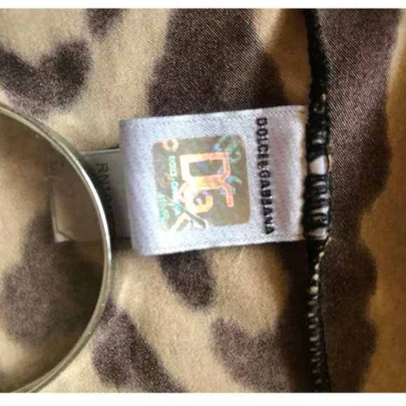 Dolce & Gabbana Underwear midi synthetic leopard slip dress. Good condition. - Picture 5 of 8